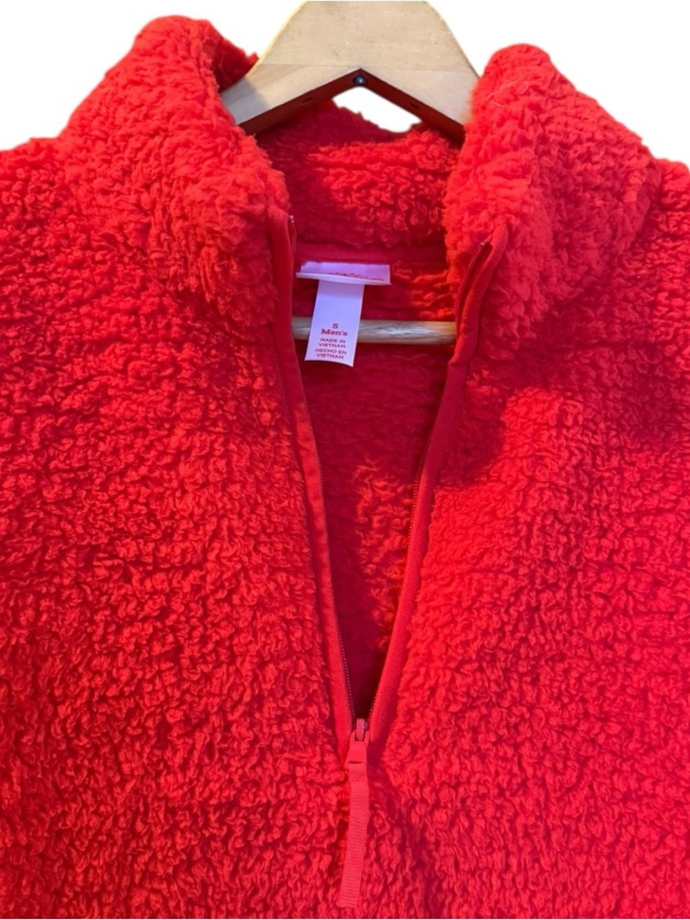 Wondershop Red Sherpa Half-Zip Pullover - Picture 5 of 8